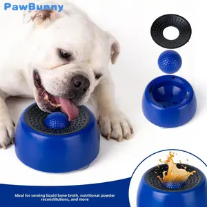 XIXI Spin-to-Eat Dog Food Slow Feeder Bowl - Interactive Liquid Treat Dispenser, Anti-Spill Lick Tray Feeding Accessory for Anxiety & Bloat Relief