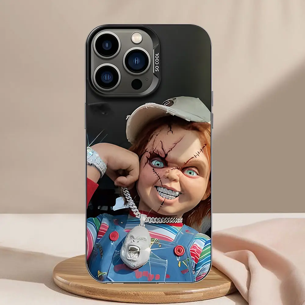 Classic movie Horror Doll C-Chucky Phone Case For iPhone 17/16/15/14/13/12/11/Pro/ProMax/Plus/Air/Xsmax/E, Samsung S26/S25/S24/S23/S22/Plus/Ultra/Fe, Anti-Drop Matte Back Cover, Shockproof Cover, luxury fashion, Halloween Phone Case, Special holiday Gift
