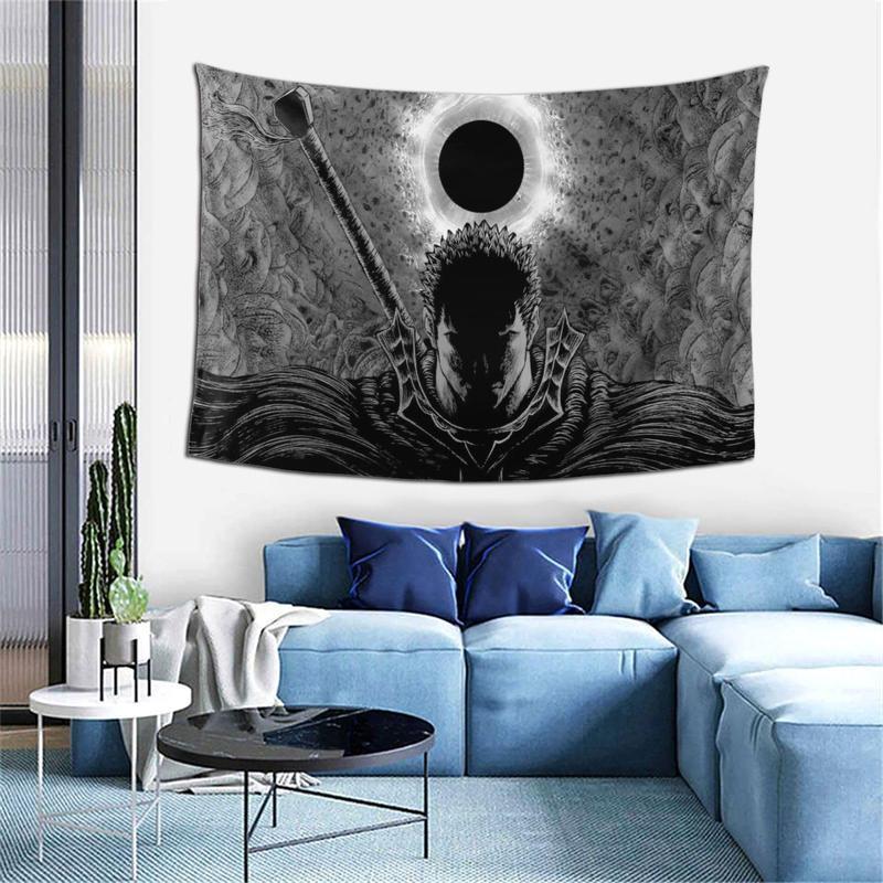 Anime Berserk Tapestry for Living Room Bedroom Dormitory Decoration, 60x40 Inch Gift Wall
