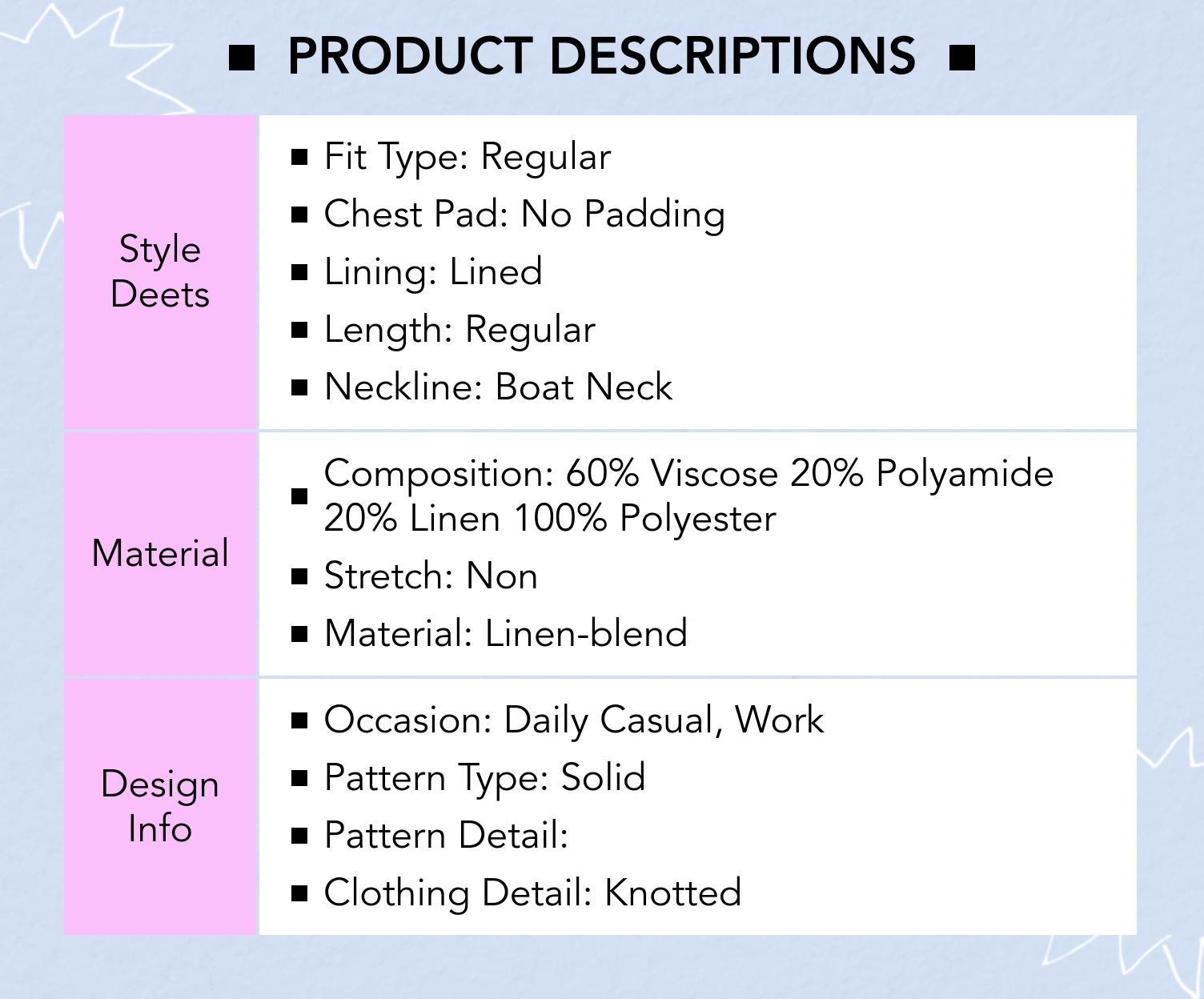 Cider Linen-blend Boat Neck Knotted Sleeveless Blouse