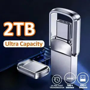 USB Adapter Flash Drive 2TB 3.2 Type C PenDrive Memory Stick 256GB 1TB 2TB Pen Drive Flash Disk for PC Smartphone Storage U Disk