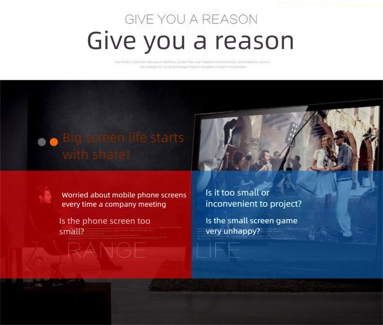 G2 Wireless Screen Sharing Device Mobile Phone WiFi High-Definition HDMI Screen Projection Android Tv Stick