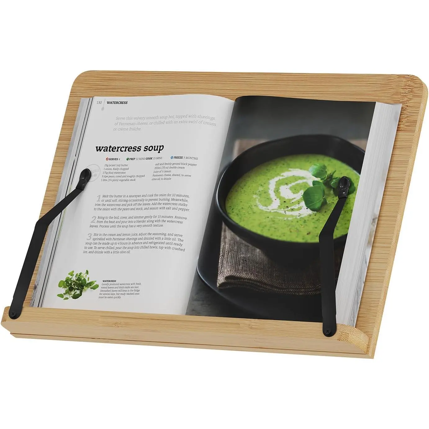 Book Stand,Adjustable Height Book Holder for Reading Hands Free | Slant Board For Writing,Cook Book/ /Recipe /Picture/Document/Textbook/ Stand Tray