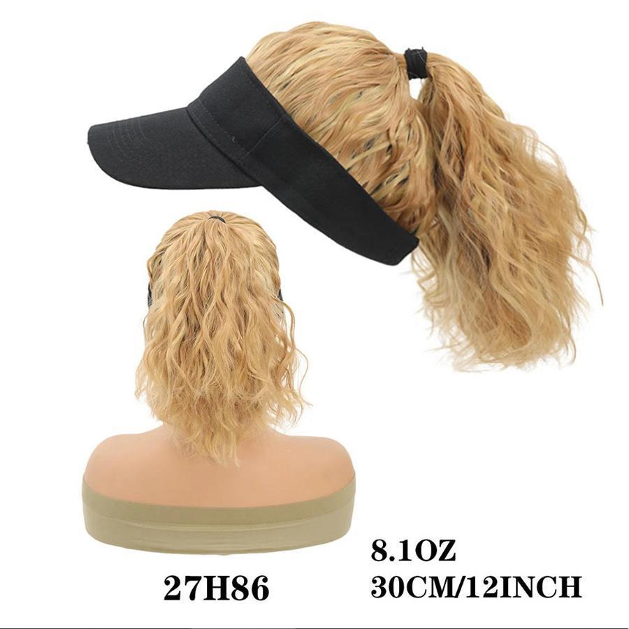 Hat With Hair Attached For Women Ponytail Curly Hair Hair Wig With Hair Cap Styling Baseball Baseball Cap Ponytail Hat Wig