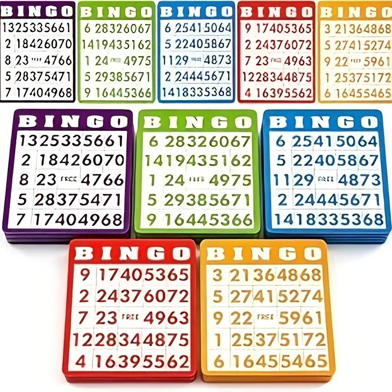 100pcs Classic Multicolor Bingo Cards, Large Bingo Game, Adult Bingo, Traditional Bingo Extra Cards, Family Fun Night, Social Skills Booster