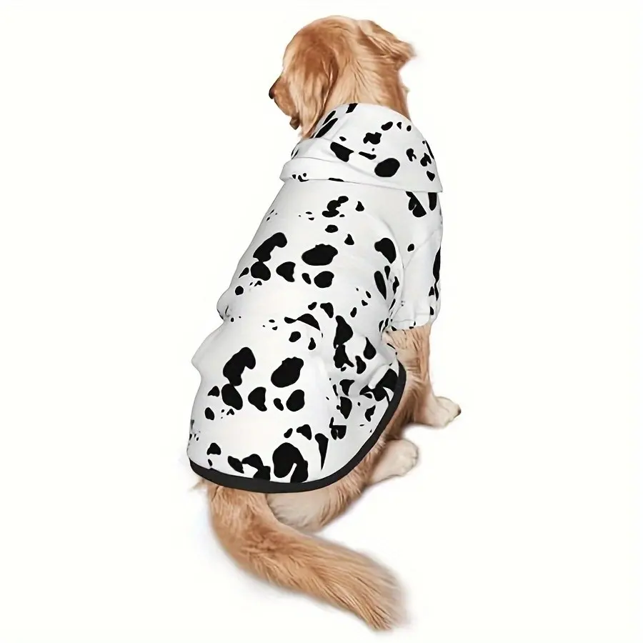 Dalmatian Dog Hoodie for Small Medium Large Dogs Puppy Sweatshirts Pet Halloween Costume Clothes Dogs Hooded Outfits