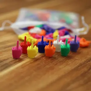 Mini Middle Finger Fun Plastic 'f-u' Gesture Set, Bold or Mixed Colors, 10/20 Pieces, Prank Toys, Funny Gifts, Creative Prank Props