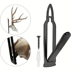 2counts European Deer Skull Hook, Wall-Mounted Skull Hook, Easy Installation Kit, Suitable for Indoor and Outdoor Use, European Style
