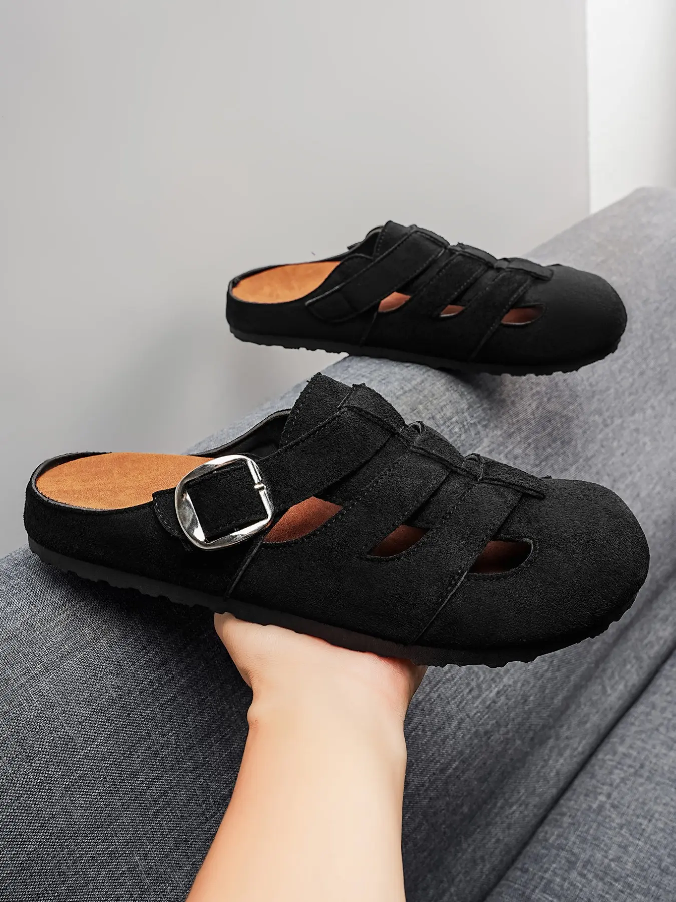 Men's Casual Slip-On Shoes, Anti-Slip Eva Sole, Patchwork Design, PU Upper Material, Ideal for Outdoor Activities & Daily Wear