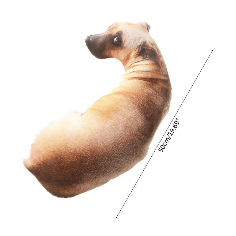 50cm Lifelike Plush Dog sofa Pillow Moon Shape 3D Cute Bend Dog Printed Throw Pillow Children Favorite Toy Cushion for Home 50cm Lifelike Plush Dog sofa Pillow Moon Shape 3D Cute Bend Dog Printed Throw Pillow Children Favorite Toy Cushion for Home