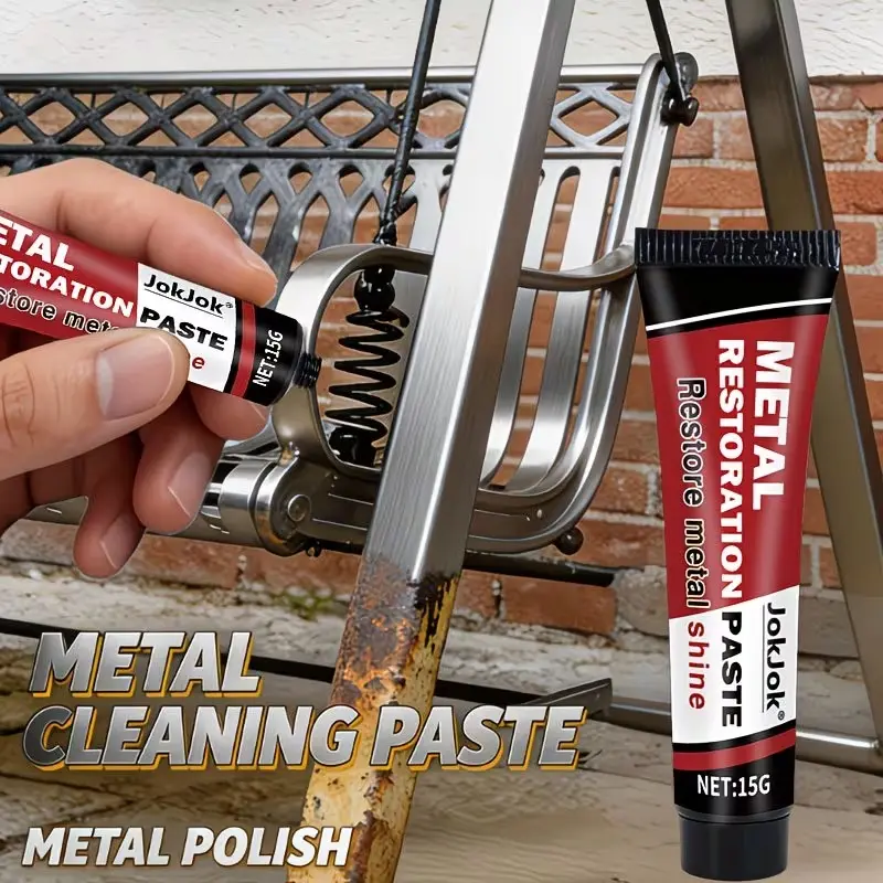 Multi-Functional Metal Polish Paste, Cleaning, Kitchen-Specific, for Knives, Utensils, Rails, Buttons, Appliances, Iron Furniture, Jokjok Brand