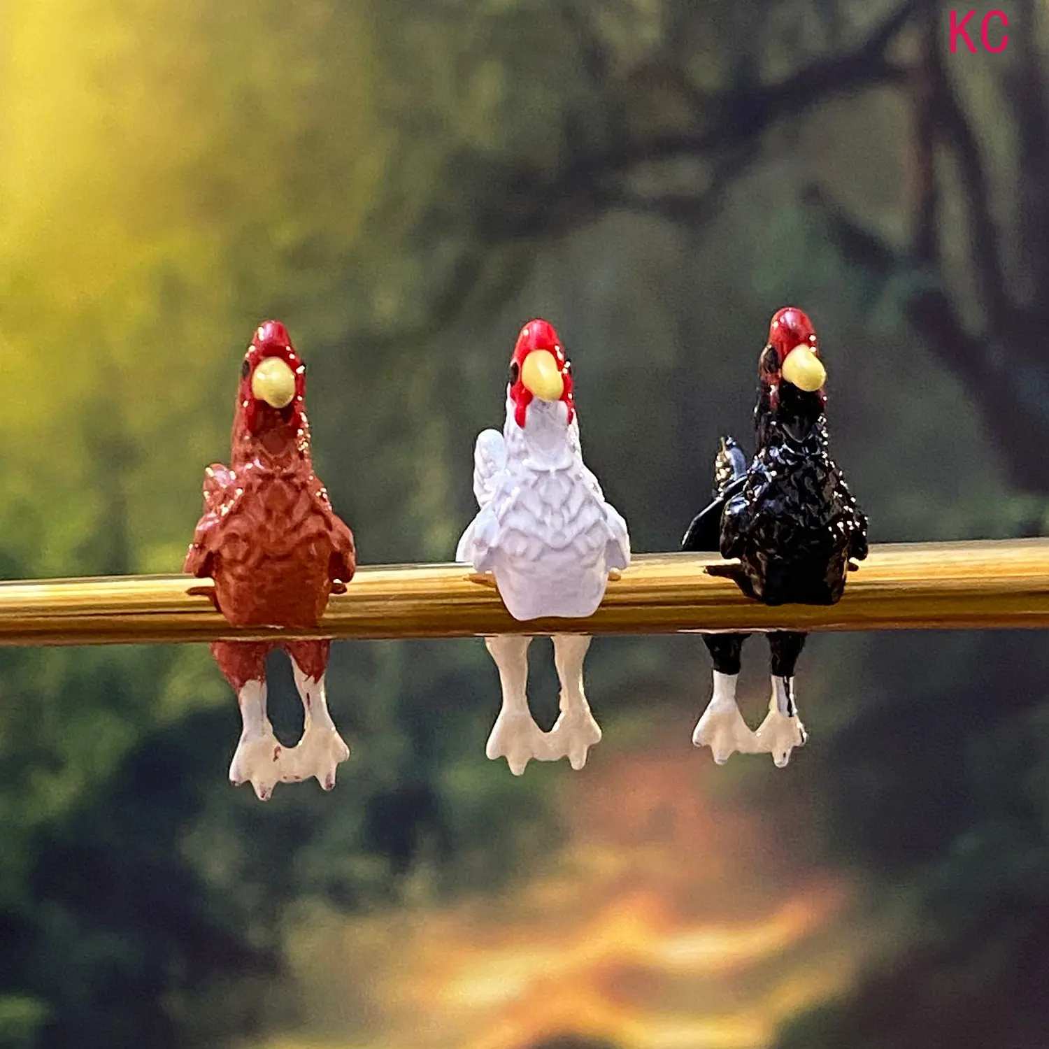 Hand Painted Chicken Shaped Earrings, Unique Vivid Ear Jewelry For Daily Casual Fashion Matching