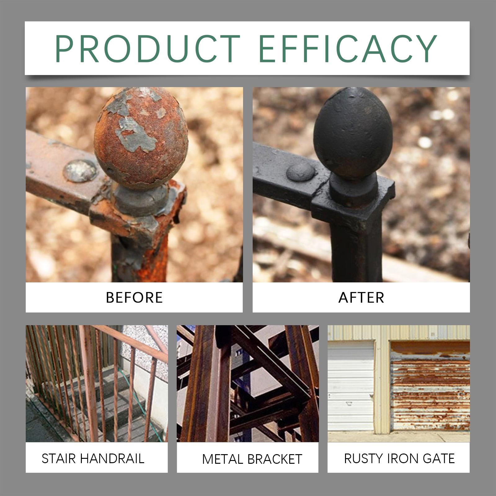 Jakehoe Metal Rust Removal Paint, Metal Surface Rust Prevention Durable Protection Rust Quick Dry Rust Removal Paint