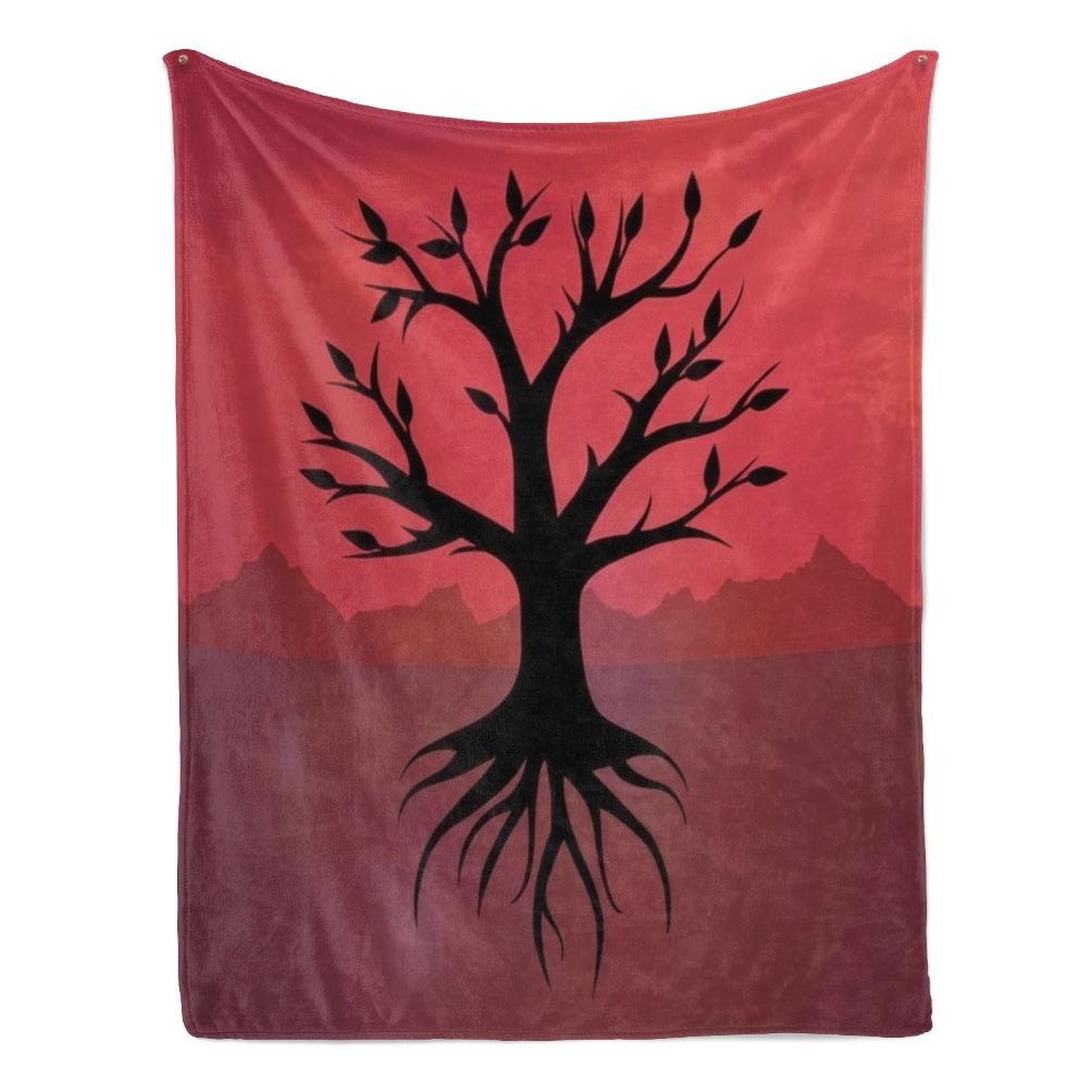 Rusty Lake Theme Flannel Blanket Surreal Mystery Game Throw Soft Cozy Plush Blanket for Couch Sofa Bed Indie Puzzle Art Aesthetic Home Decor Lightweight Travel Blanket Gamer Fan Collection Gift All Season Comfort Decorative Bed Cover