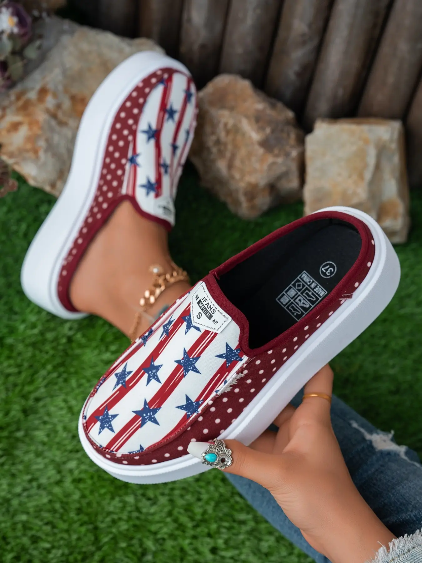 2026 Women's Thick-Soled Casual Slip-On Mules, Large Sizes, Brown Black Gray Green Pink Leopard Print Colorful Milk-Colored Black & White, Comfortable Shoes for School & Vacation