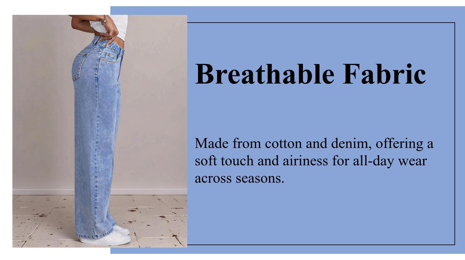 GILIPUR Y2K Women Front Button Pocket Straight-Leg Casual Denim Jeans For Daily Wear Ladies Pockets Bottoms For All Seasons Baggy Pants Streetwear Low-Rise Non-Stretch Jeans Stacked Jean All-Season Comfortable Fit