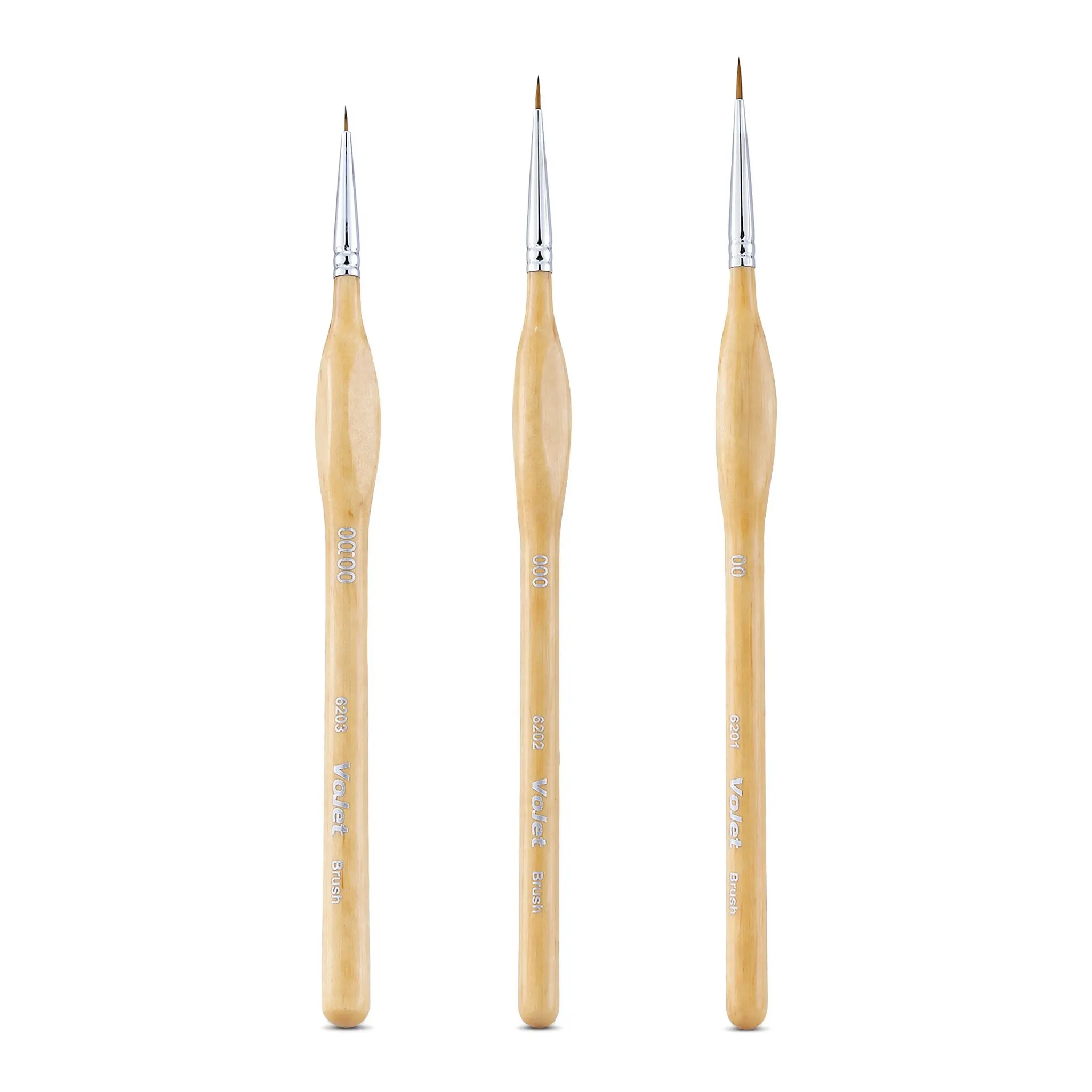 Vouet 3/6pcs Ultra-Fine Detail Paint Brushes, Precision Artist Brush Set for Micro Painting, Fine Lines, Miniatures & Creative Art, Art Paintbrush Sets