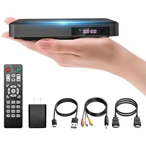 DVD Players for TV HDMI, 1080P  Small DVD CD Player with  Region Free for  TV Support USB/TF Card, Remote Control, PAL/NTSC Plays and Multiple Formats