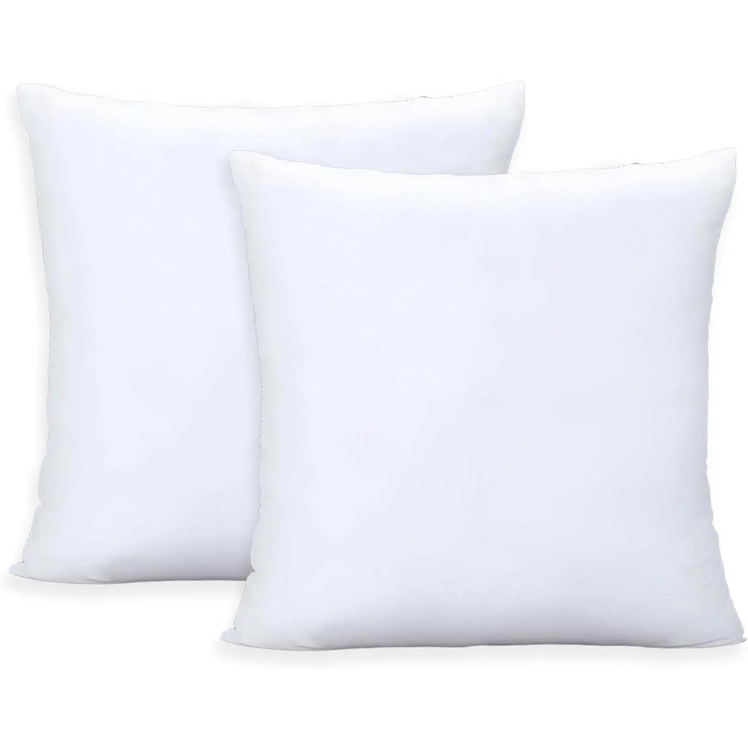Throw Pillows Insert Set of 2, White 28x28 in Pillow Inserts with   Cover,Bed and Couch Decorative Stuffer Pillows,Indoor Pillows for Sofa