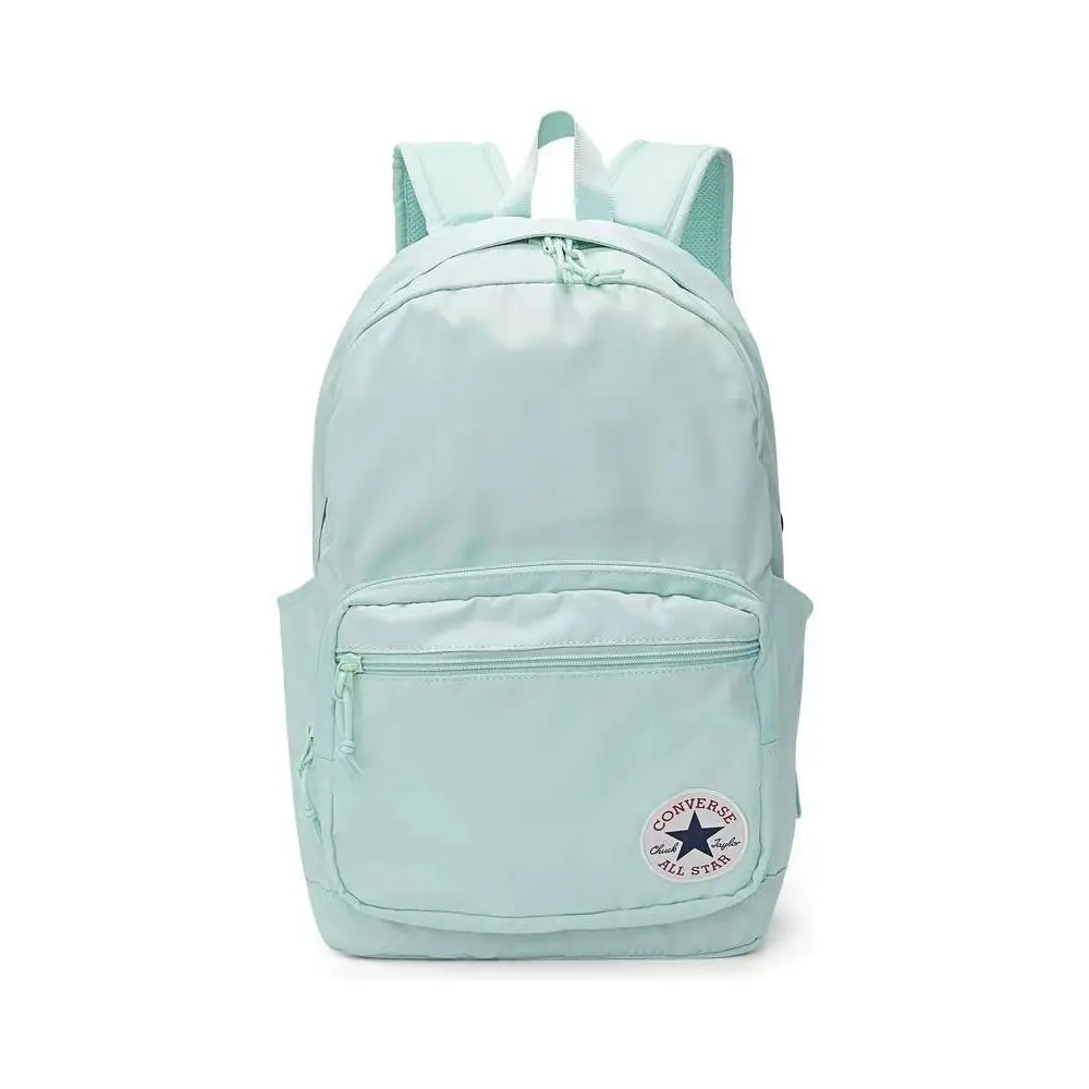 Converse GO 2 Minimalist Casual Backpack for Men and Women – Classic Round Logo, Polyester, Green