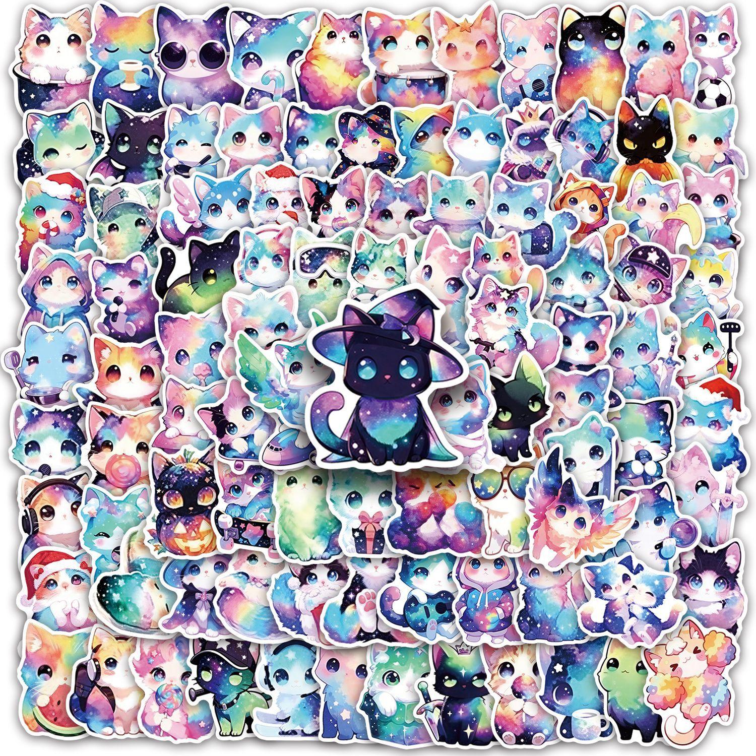 100 Pcs Galaxy Cat Stickers, Cute Starry Sky Cosmic Kitten Vinyl Decals for Water Bottle Laptop Scrapbook Journal, Gifts for Cat Lovers Kids Taking my laptop to outer space with these aesthetic cosmic cat stickers!๐๐พ 100 pieces of pure magic! 100 Pcs Galaxy Cat Stickers, Cute Starry Sky Cosmic Kitten Vinyl Decals for Water Bottle Laptop Scrapbook Journal, Gifts for Cat Lovers Kids Taking my laptop to outer space with these aesthetic cosmic cat stickers!๐๐พ 100 pieces of pure magic!