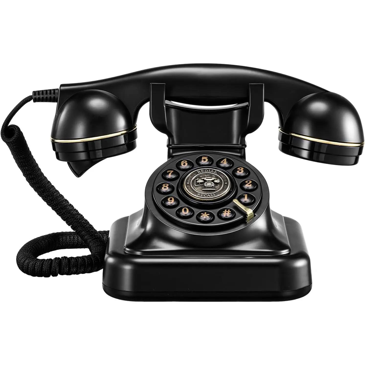 Rechargeable Vintage Audio Guest Book Phone - Voice Recording Device with Signage, 32GB Storage, 500H Capacity, All Guests Access - Wedding Reception & Bridal Shower Alternative