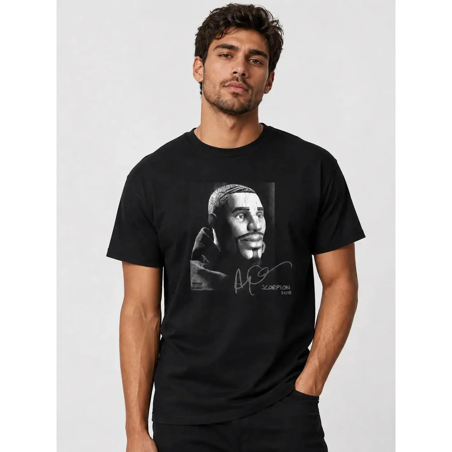 Scorpion x Fortnite Tee, Funny Merch Graphic T-Shirt , Unisex Shirt, Top Menswear Underwear Streetwear Tropical Shortsleeve Crewneck T-Shirt Black Casual,Cute,Monaco