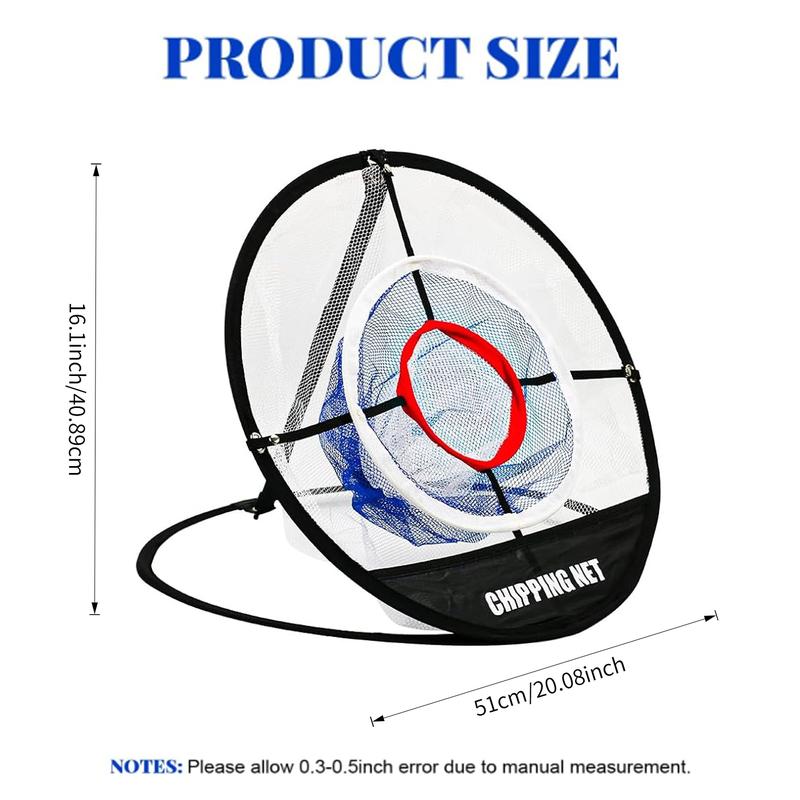 Golf Practice Net with Three-Layer Chipping Net Set, Portable Golf Target for Precision and Swing Training, Essential Golf Training Equipment, Golf Accessories