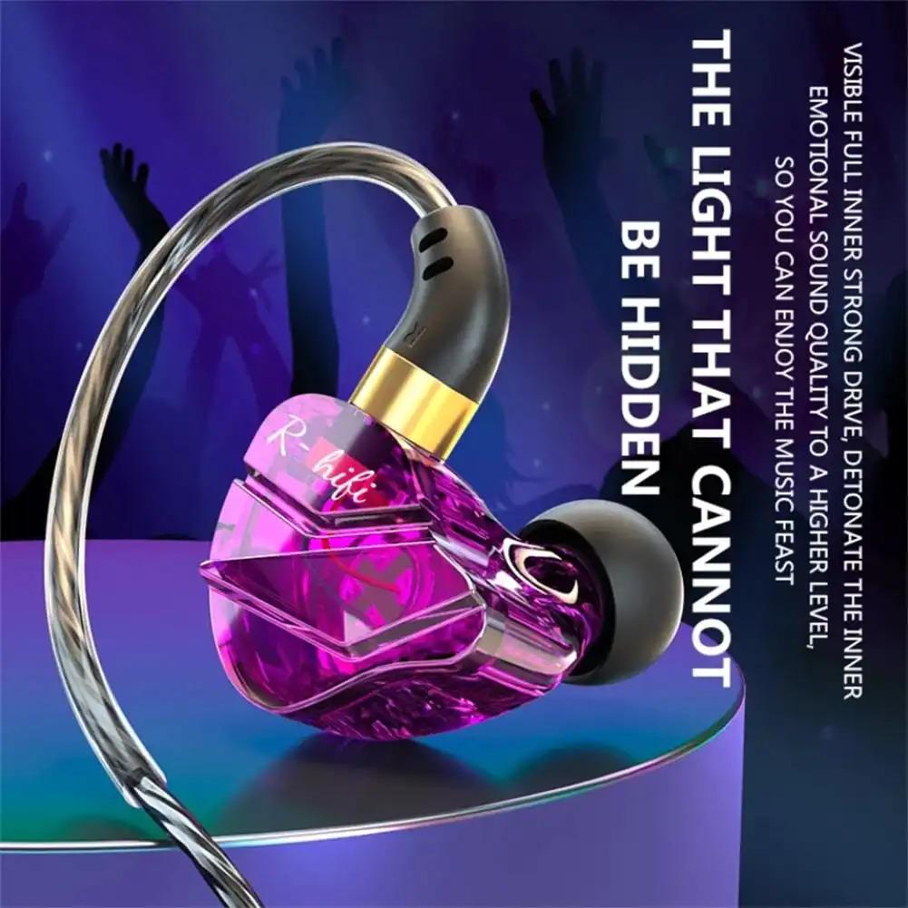 In-Ear Headphones with Volume Control, HiFi Sound Quality Sports Earbuds, Closed-Back Headphones with Condenser Microphone, 3.5mm Cable, Non-Rechargeable, Suitable for Running, Compatible with Mobile Phones.