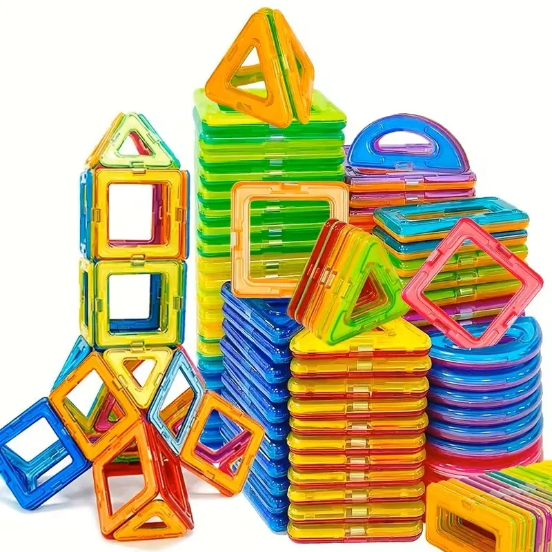 Children Magnetic Building Blocks Set 30/60/198 Pieces, Stem ...
