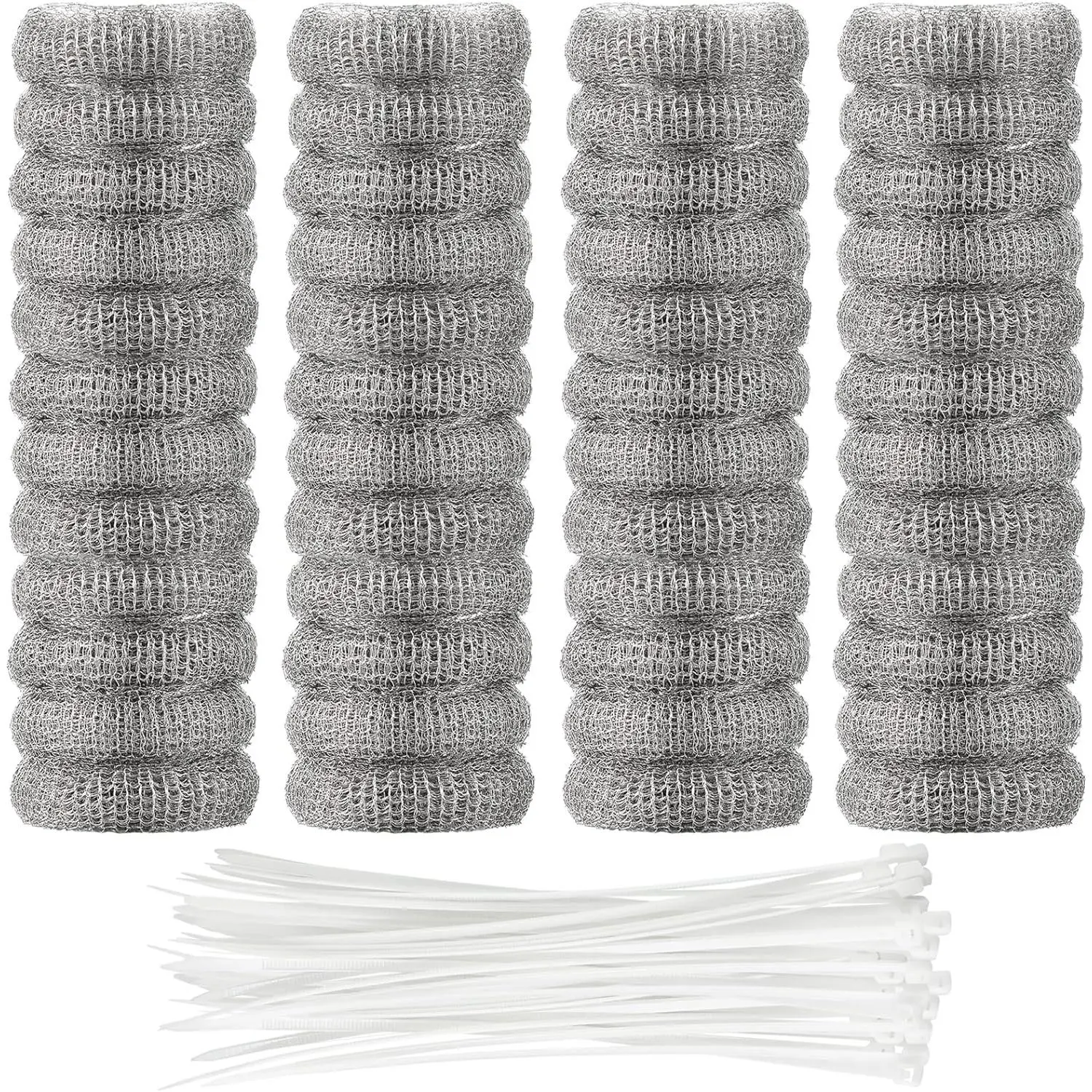 Lint Traps Washing Machine Stainless Steel Lint Snare Traps Laundry Mesh Washer Hose Filter with Cable Tie