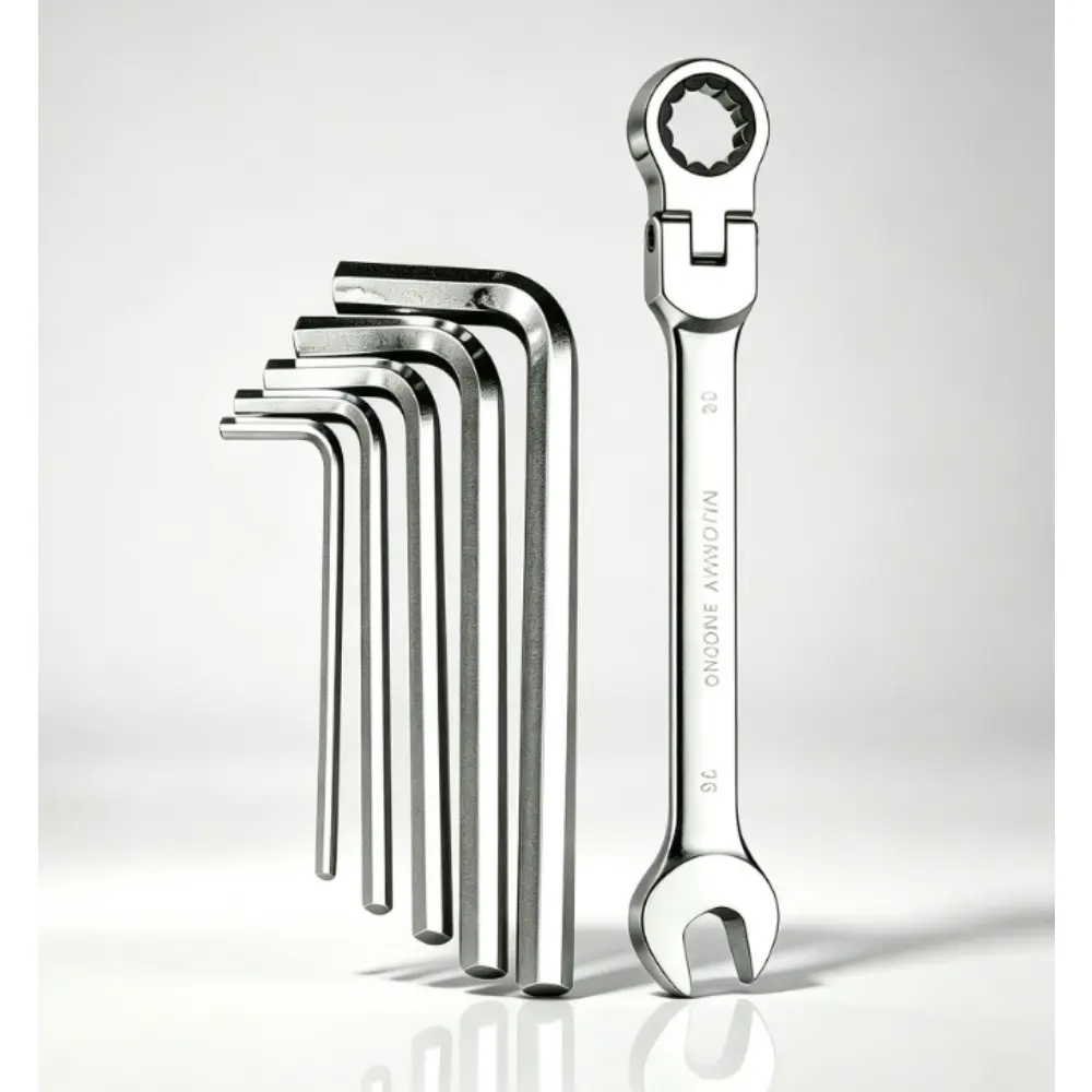 Adjustable movable ratchet wrench, two-way quick release ratchet open-end wrench set, industrial maintenance hardware manual tool, Ratcheting Wrench Set