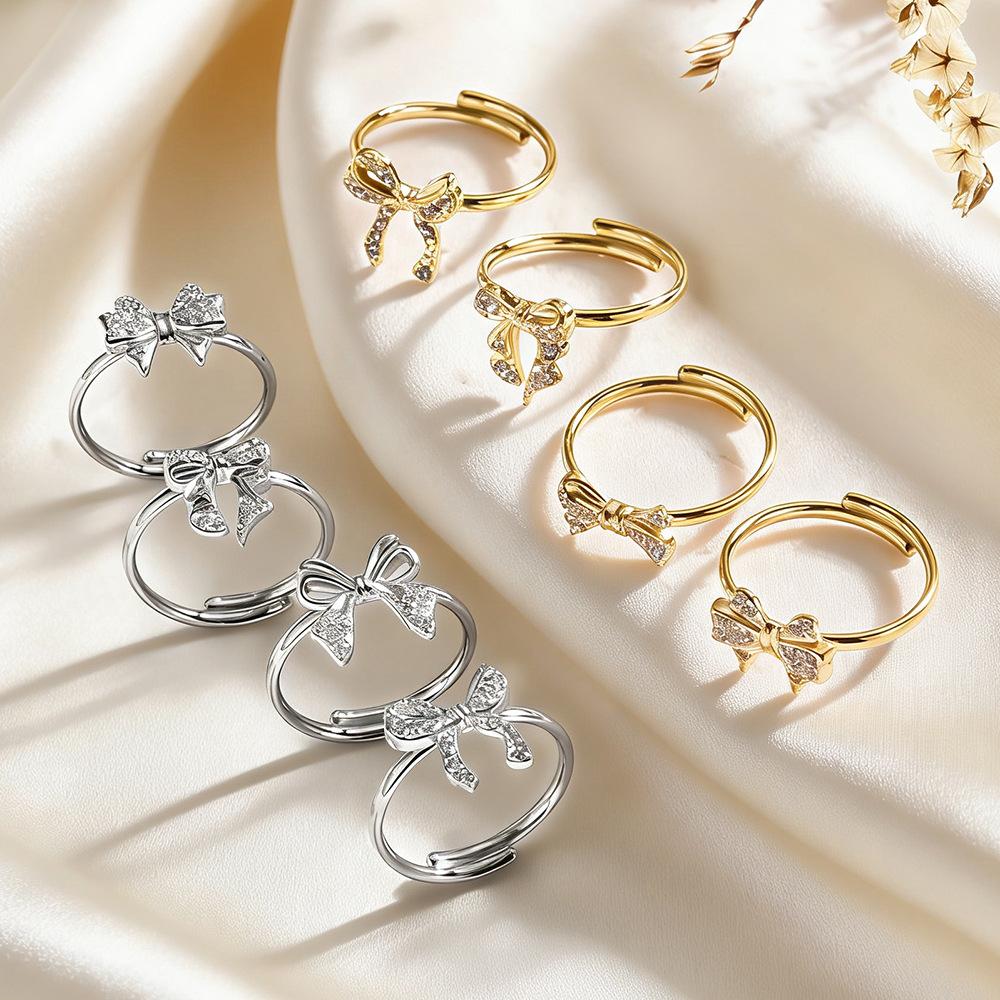 Mothers Day Gifts Bow Rings for Women Mother Daughter Cubic Zirconia Bow Knot Tie Ring Cute CZ Friendship Promise Stack Ring Anniversary Birthday Jewelry Gifts for Sister Mothers Day Gifts Bow Rings for Women Mother Daughter Cubic Zirconia Bow Knot Tie Ring Cute CZ Friendship Promise Stack Ring Anniversary Birthday Jewelry Gifts for Sister