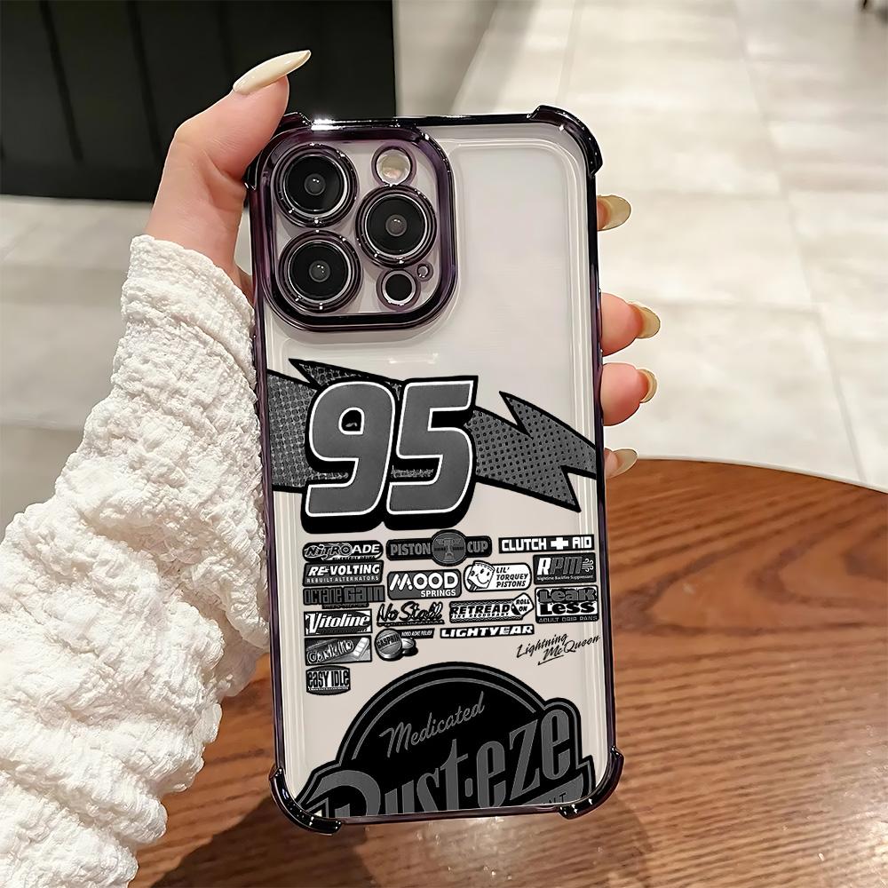 2026 New McQueens Plating Phone Case For iPhone 17 16e 16 15 14 13 12 11 Pro Max X XR XSMax 7 8 Mini Air Plus Anti-Fall Airabag