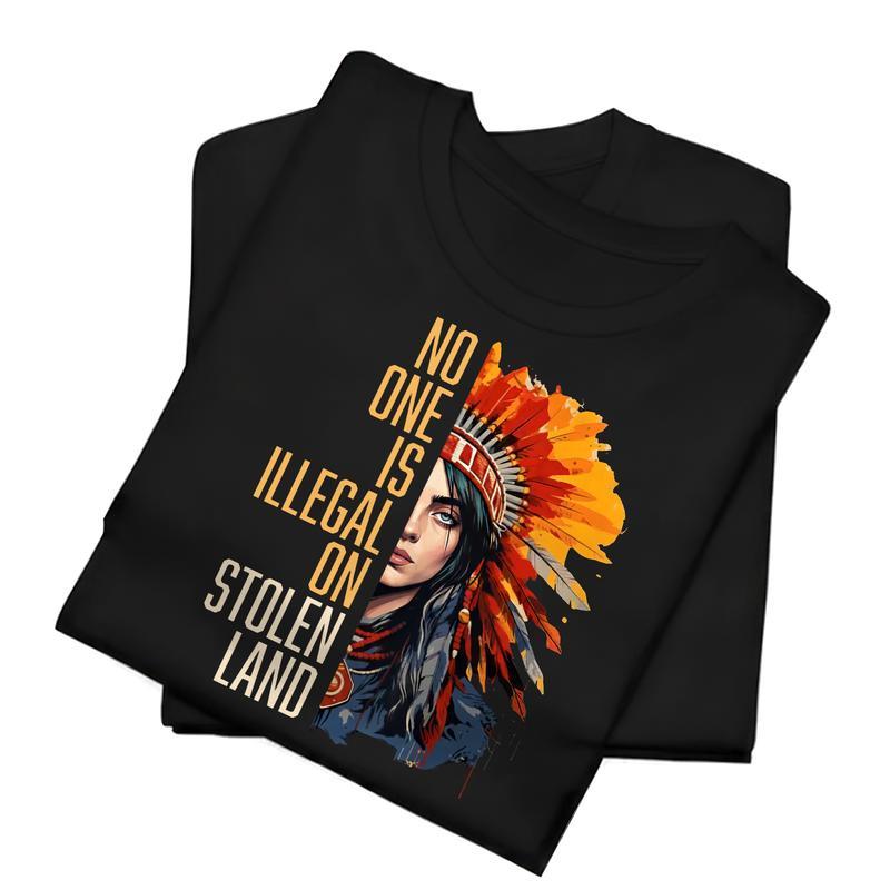 No One Is Illegal On Stolen Land Vintage T-Shirt