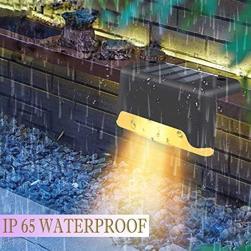 Solar Powered LED Outdoor Deck Lights - Multiple Packs (8/16/32 Count) Waterproof Step & Outdoor Pathway Lights for Stairs, Fence, Outdoor Pathway Light