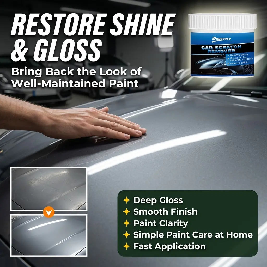 Car Scratch Repair Gel, Quick Scratch Removal Without Paint Spray, Paint Polish Scratch Remover, Protects Car Paint, Fixes Minor Damage, Suitable for Various Colors
