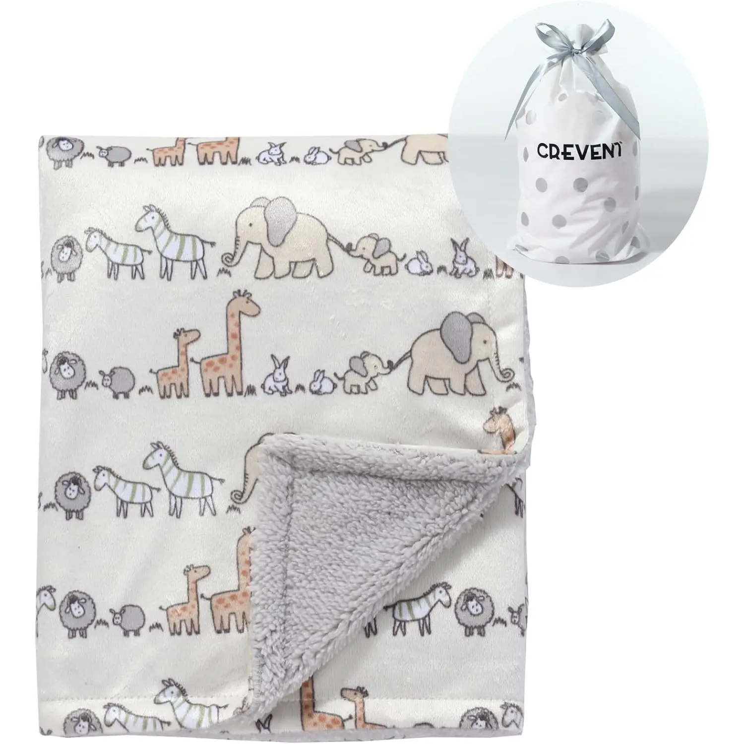 Soft Plush Animal Design Baby Girls Blanket - 30x40 Inches Newborn Receiving Cover, Suitable for Car, Cradle, Cot (Blankets & Throws)