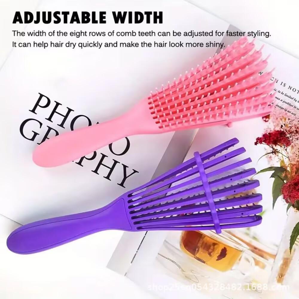 Hair massage comb, hair smoothing comb, random color octopus massage comb