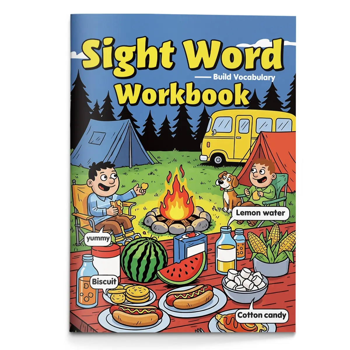 Kids Alphabet Activity Workbook, ABC Letter Tracing, Sight Words, Reading, Coloring & Quiet Book for Focus Skills