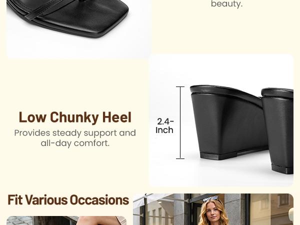 Athlefit Women's Dressy Summer Wedge Sandals Slip On Casual Strappy Thong Slides Cute Square Open Toe Flip Flop Heels Athlefit Women's Dressy Summer Wedge Sandals Slip On Casual Strappy Thong Slides Cute Square Open Toe Flip Flop Heels