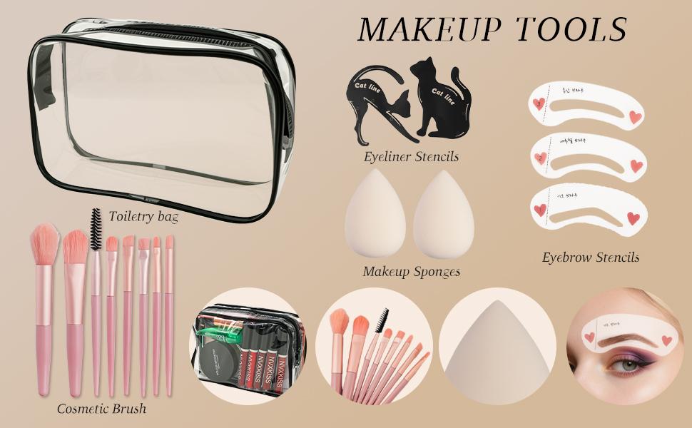 All in One Makeup Kit for Women Full Kit,Makeup Set for Women, Includes Eyeshadow Palette/Foundation/Lipstick/Eyeliner/Mascara/makeup Brush,Makeup Gift Set for Christmas & Birthday&Holiday&Everyday.