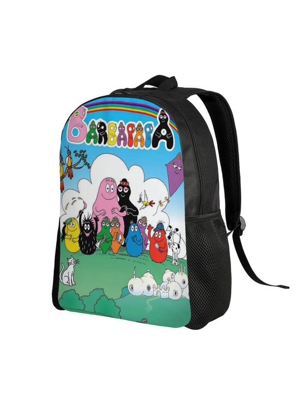 1 Piece Barbapapa Knapsack Happy Family Sturdy Shoulder For Women Birthday Super Quality Handbag Picnic