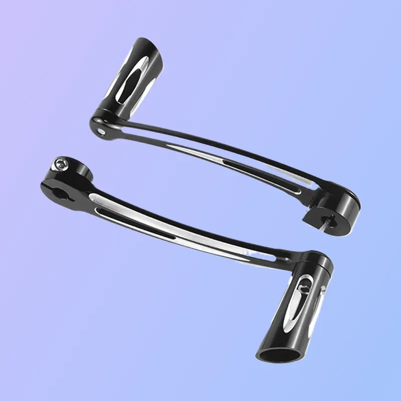 Motorcycle Modified Gear Shifter with Direct Mount - Ergonomic Curved Lever Design, Retro Look, Smooth Switch, Anti-Rust Surface Coating, Stable Connection Structure for Harley Touring Softail Street Glide Models