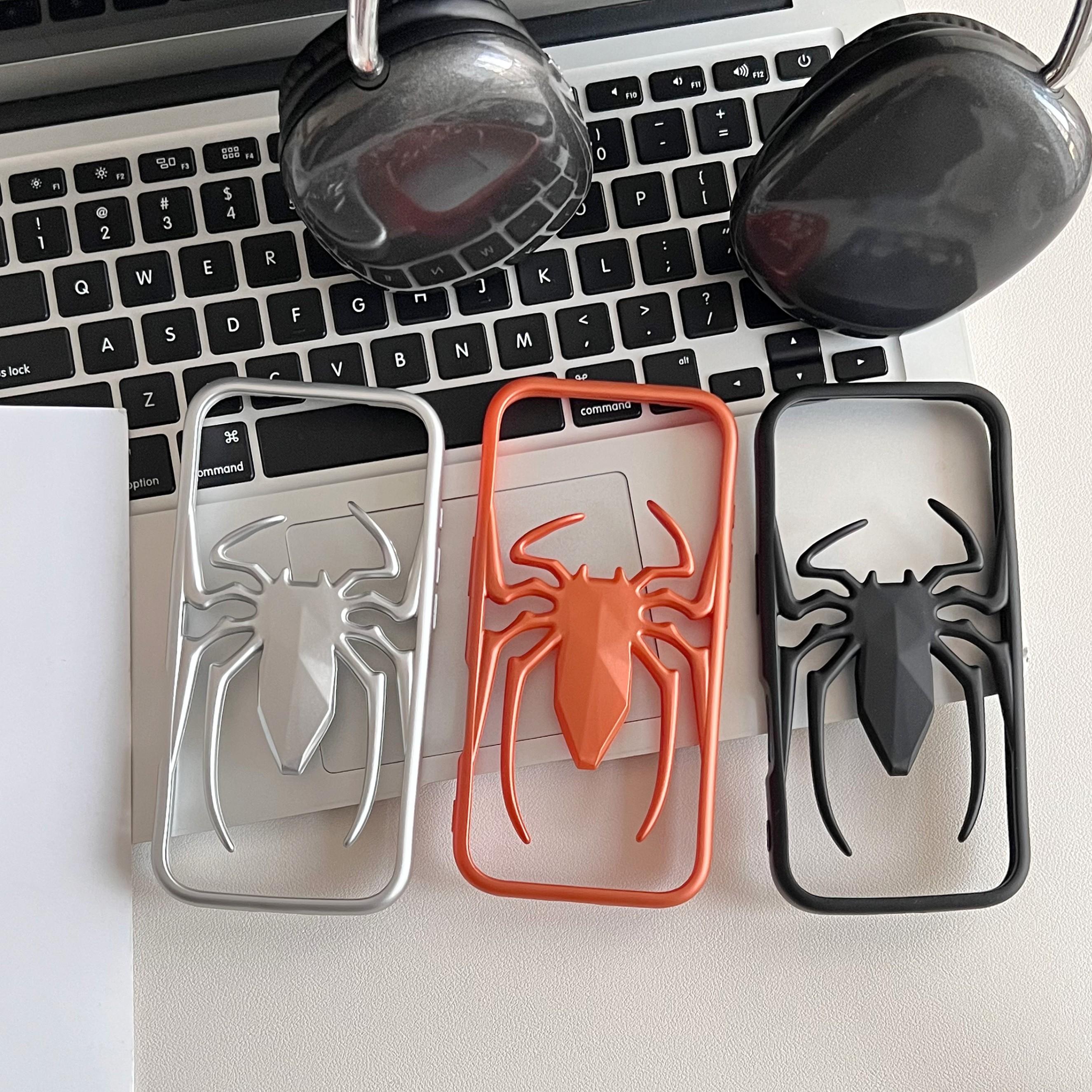 Hollow Spider Matte Matte Suitable for iPhone 17/16/15/14 Soft Case