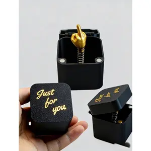 1PC Gold Christmas Surprise Gift Box – Festive Hamper with Cute Gadgets. Perfect for Secret Santa, Office Swaps & Holiday Parties. Great for Friends & Colleagues.