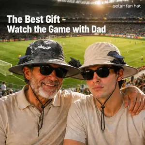 New Solar-Powered Outdoor Cooling Fan Hat — Sun Protection Hat with Solar Fan | Dual-Power Rechargeable Fan | Outdoor Water-Resistant Fan | Ideal for Sporting Events | Unisex Design | Sun Bucket Hat Lightweight Golf Hat