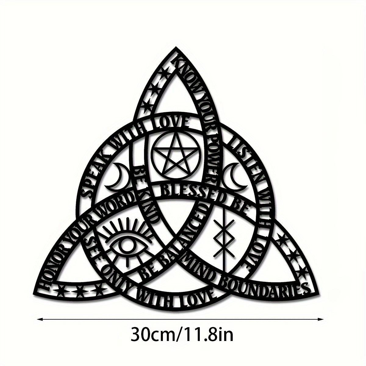 Celtic Knot Design Wall Decor, Creative Metal Wall Hanging Decor, Art Wall Decoration, Wall Hanging Ornament for Home Living Room Bedroom Decor, Hangable