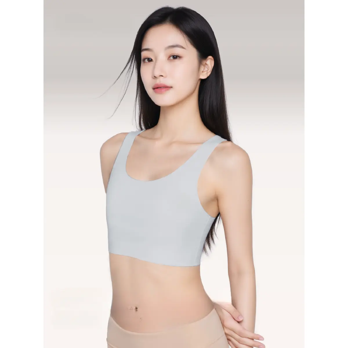 Orange seamless chest binder underwear for women, makes large breasts appear smaller, sports shockproof chest shaper, ultra-flat chest vest, plus size unisex chest wrap