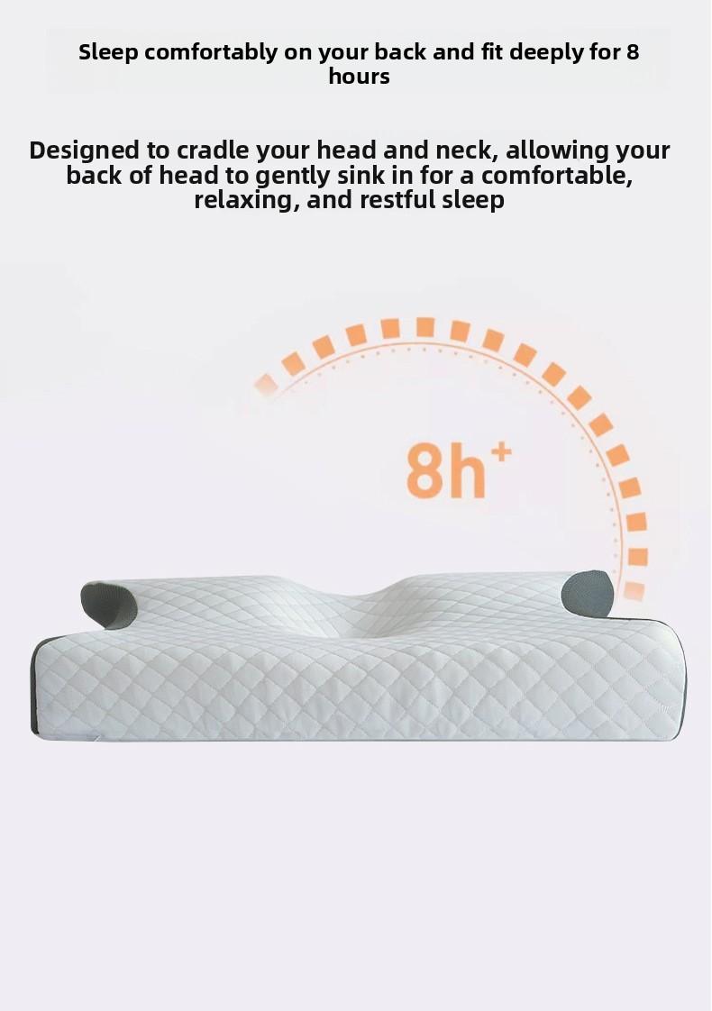 Butterfly-shaped rolled memory foam neck pillow, butterfly-shaped slow-rebound pillow for home use, hotel cervical spine support pillow